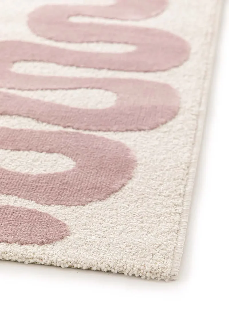 Alfombra retro Flashy 25409 Rosa