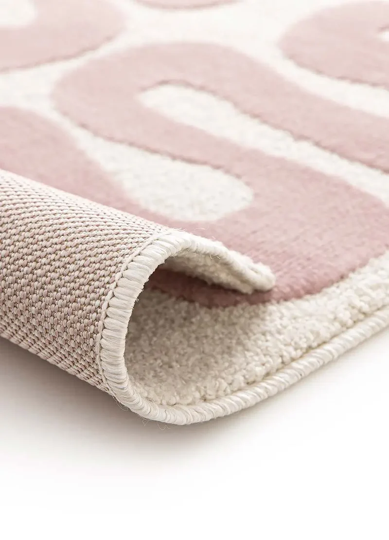 Alfombra retro Flashy 25409 Rosa