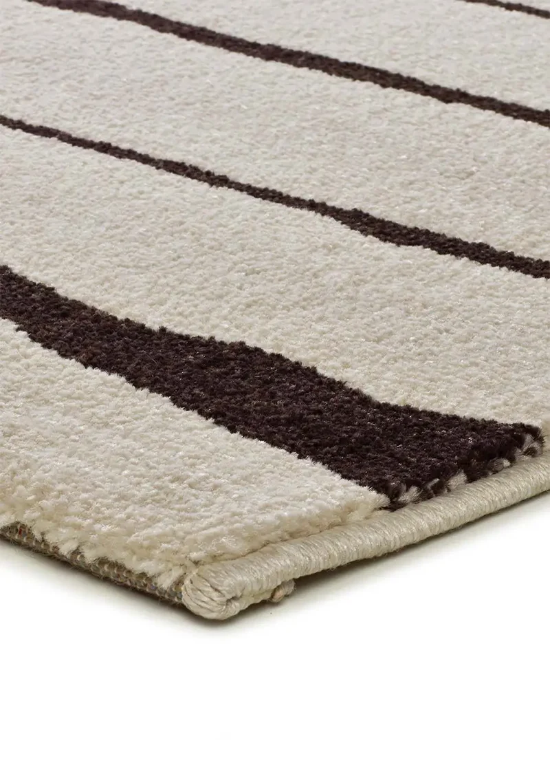 Alfombra diseño cebra Retro 13019 Blanco y Negro