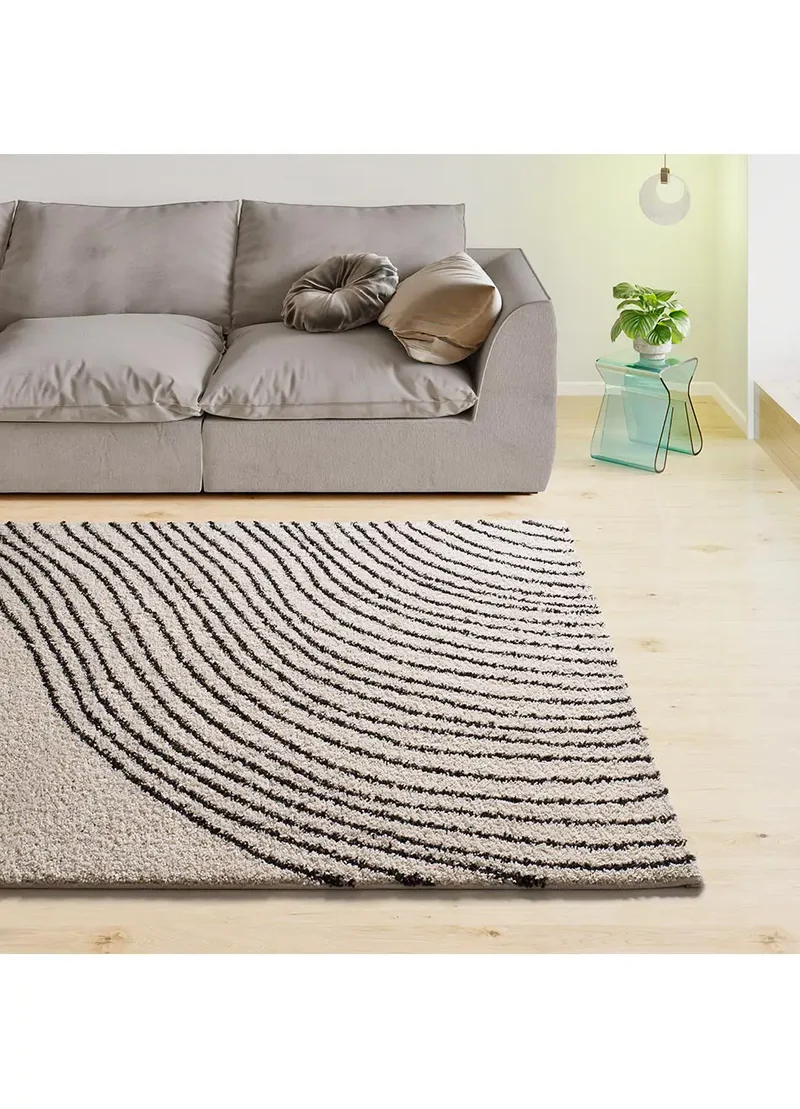 Alfombra shaggy ondas Lush Coastalina Blanco