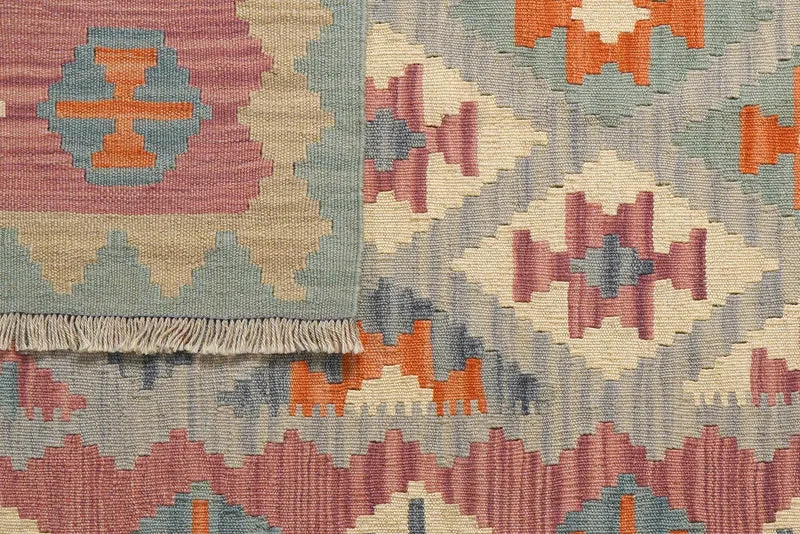 Kelim Gashgai · Handgewebt – Blau, 182x124 cm