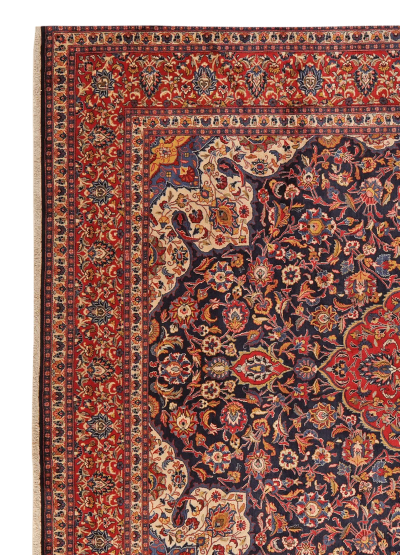 Sarough · Handgeknüpft – Blau, 384x296 cm
