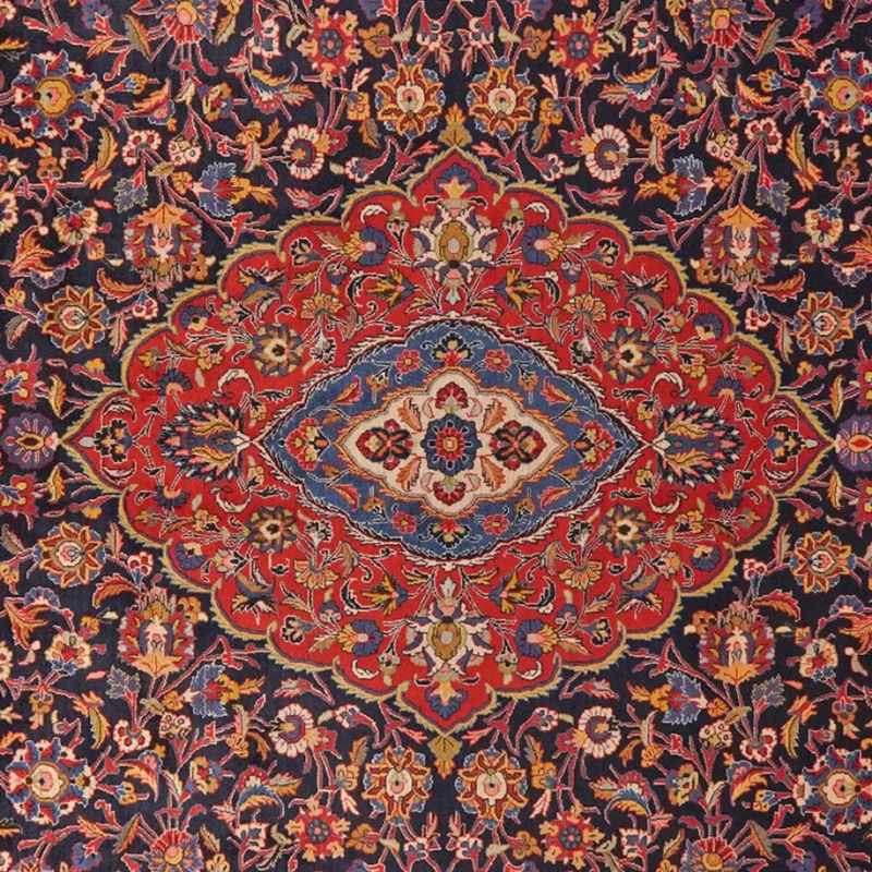 Sarough · Handgeknüpft – Blau, 384x296 cm