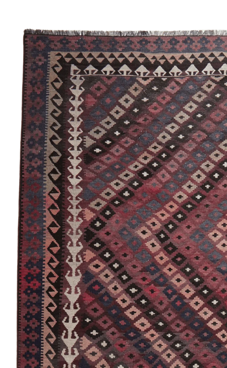 Kelim Belutch · Handgewebt – Braun, 414x277 cm