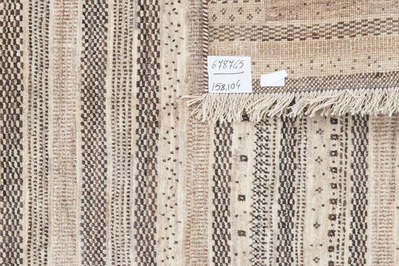 Rizbaf · Handgeknüpft – Beige, 158x104 cm