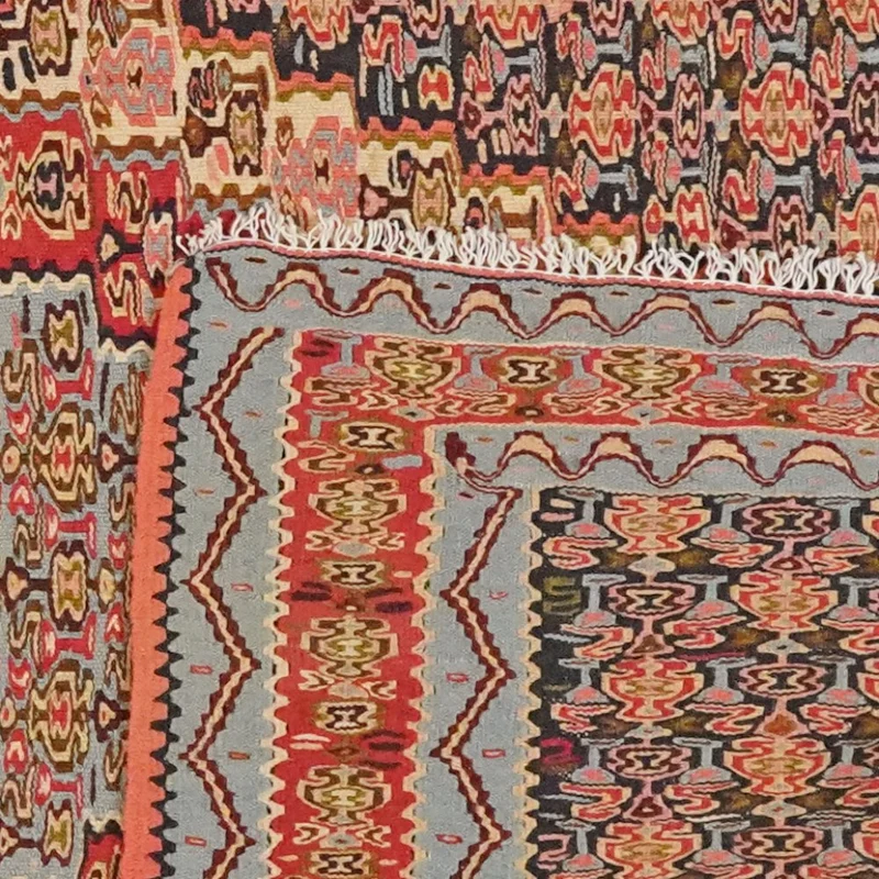 Kelim Senneh · Handgewebt – Bunt, 202x113 cm