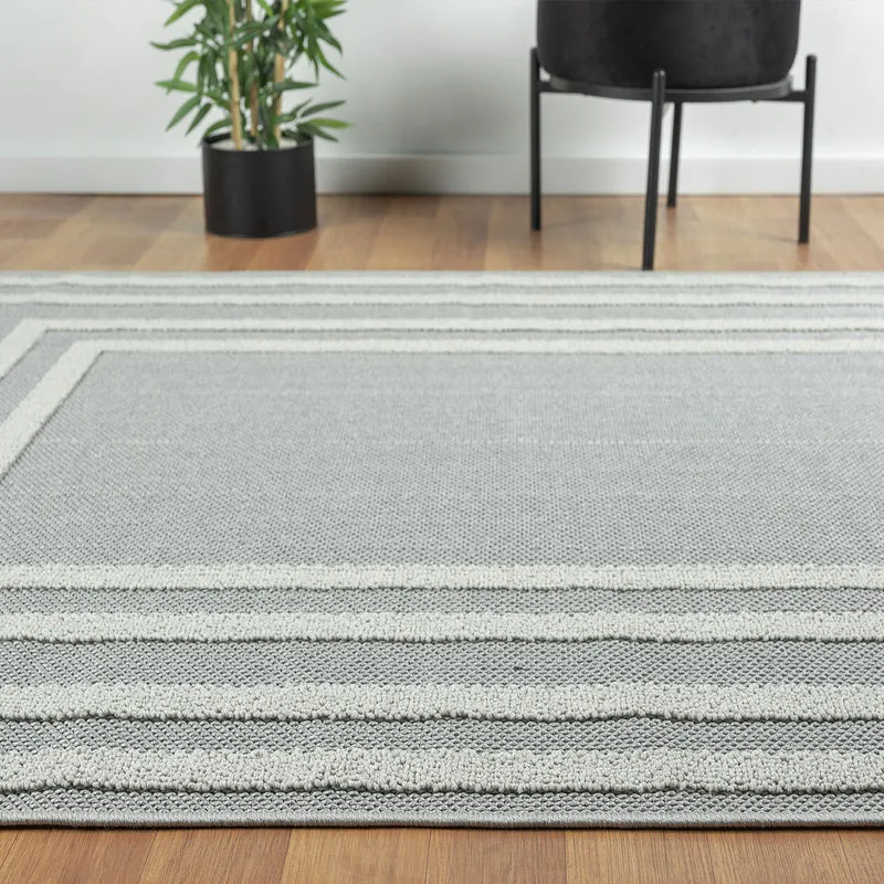 Teppich Boho Hochflor Wohnzimmer, Schlafzimmer, Küche, Flur, Waschbarer Teppich 3D