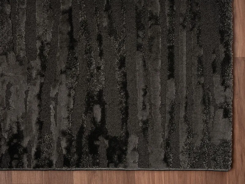 Moderner Kurzflor Teppich Wohnzimmer Schlafzimmer in Hoch-Tief-Effekt, 3D Effekt Ultra weich