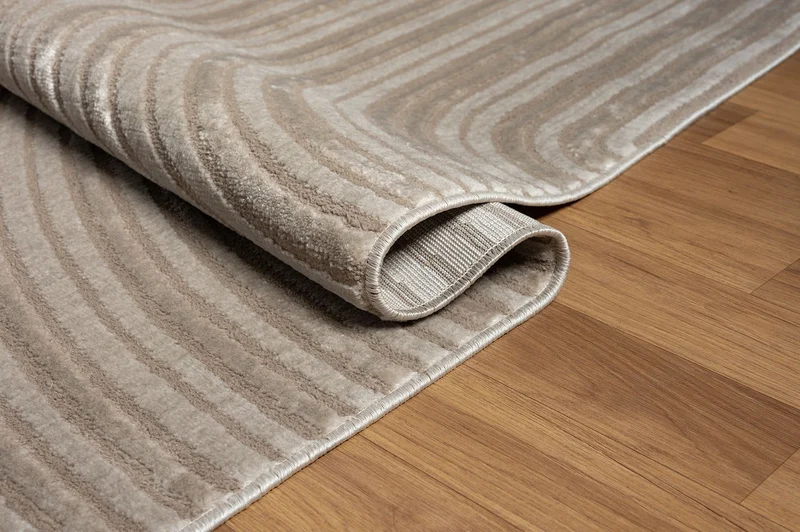 Teppich Wohnzimmer Kurzflor Schlafzimmer Wellen Hochtief-Muster/ Modern lebendige Optik