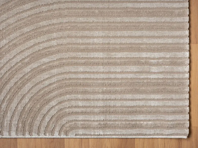 Teppich Wohnzimmer Kurzflor Schlafzimmer Wellen Hochtief-Muster/ Modern lebendige Optik