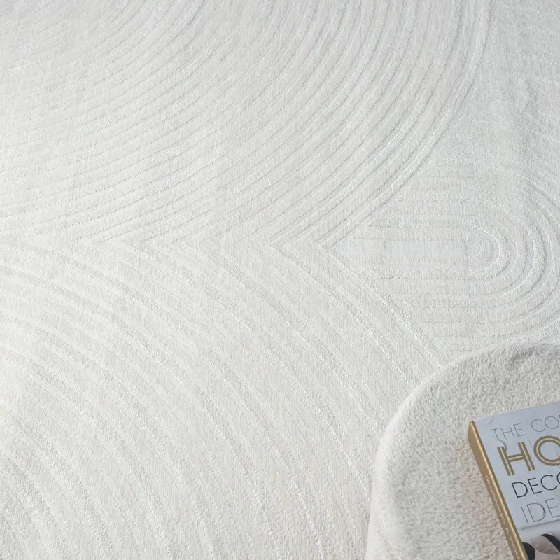 Teppich Wohnzimmer Kurzflor Schlafzimmer Wellen Hochtief-Muster/ Modern lebendige Optik