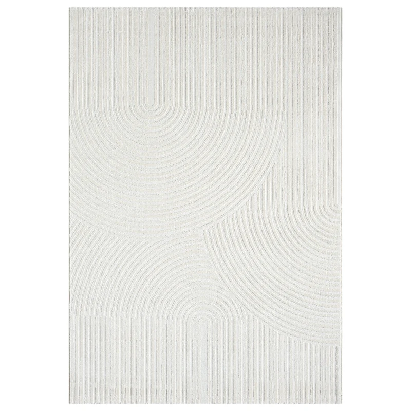 Teppich Wohnzimmer Kurzflor Schlafzimmer Wellen Hochtief-Muster/ Boho Sakndi