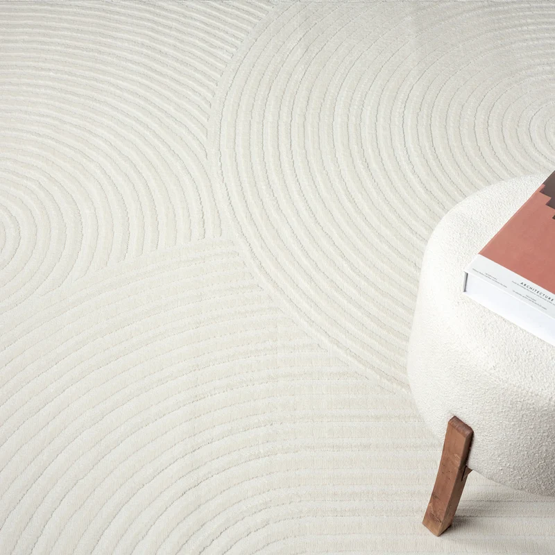 Teppich Wohnzimmer Kurzflor Schlafzimmer Wellen Hochtief-Muster/ Boho Sakndi
