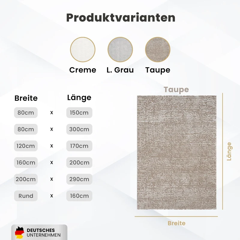 Teppich Wohnzimmer Kurzflor Schlafzimmer läufer Hochtief-Muster/ 3D-Effekt Boho