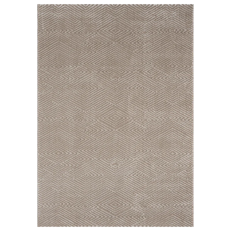 Teppich Kurzflor Wohnzimmer Rauten Hochtief-Muster/ 3D-Effekt Schlafzimmer Boho