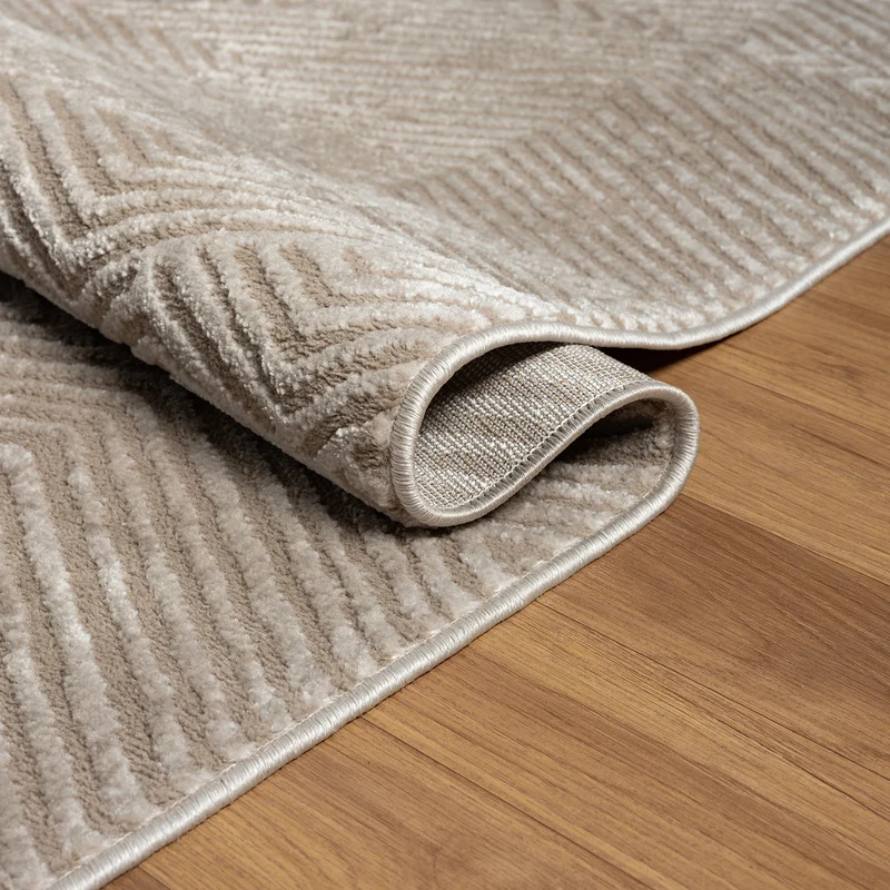 Teppich Kurzflor Wohnzimmer Rauten Hochtief-Muster/ 3D-Effekt Schlafzimmer Boho