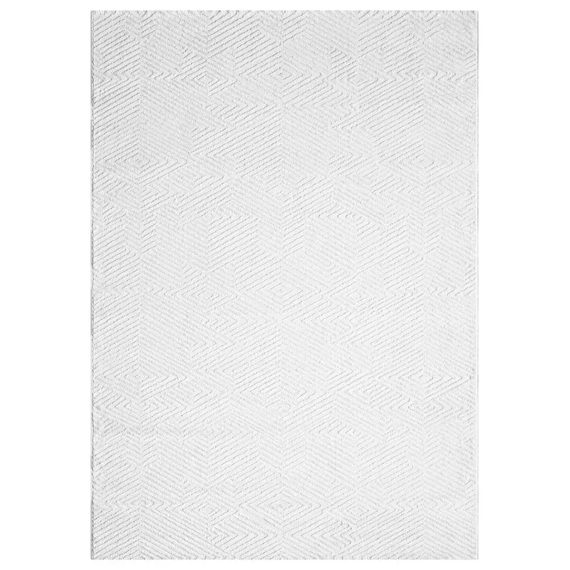Teppich Kurzflor Wohnzimmer Rauten Hochtief-Muster/ 3D-Effekt Schlafzimmer Boho