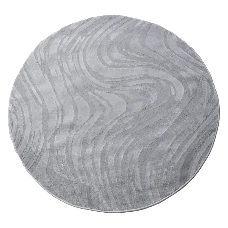 Teppich Wohnzimmer teppich Schlafzimmer 3D Effekt modern Weich kurzflor Wellenmuster Qualitativ