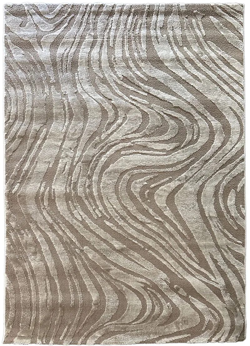 Teppich Wohnzimmer teppich Schlafzimmer 3D Effekt modern Weich kurzflor Wellenmuster Qualitativ
