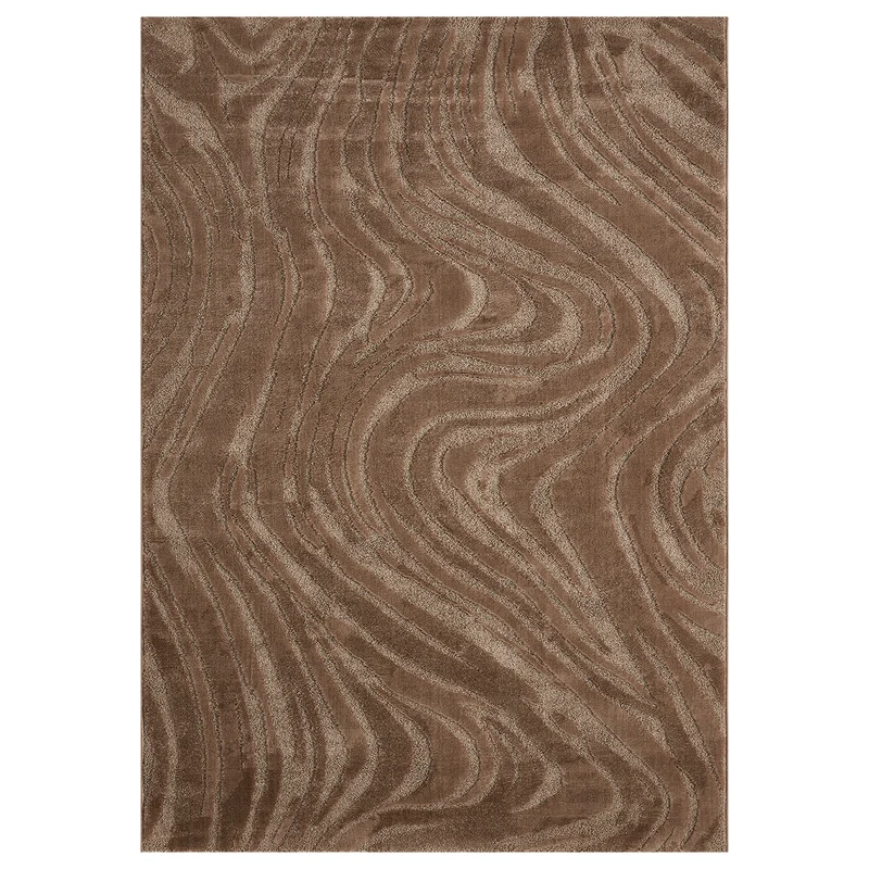 Teppich Wohnzimmer teppich Schlafzimmer 3D Effekt modern Weich kurzflor Wellenmuster Qualitativ