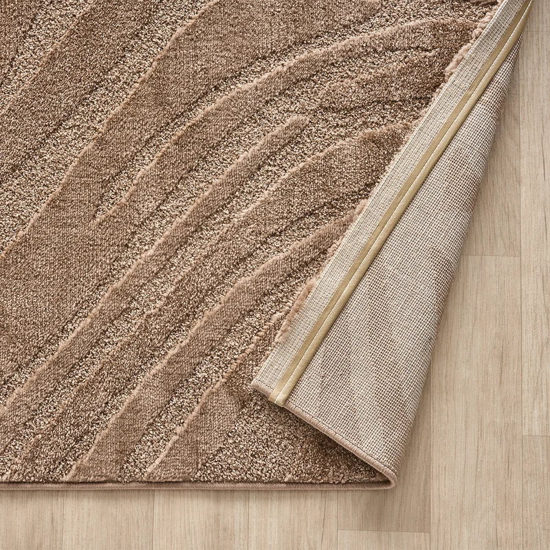 Teppich Wohnzimmer teppich Schlafzimmer 3D Effekt modern Weich kurzflor Wellenmuster Qualitativ