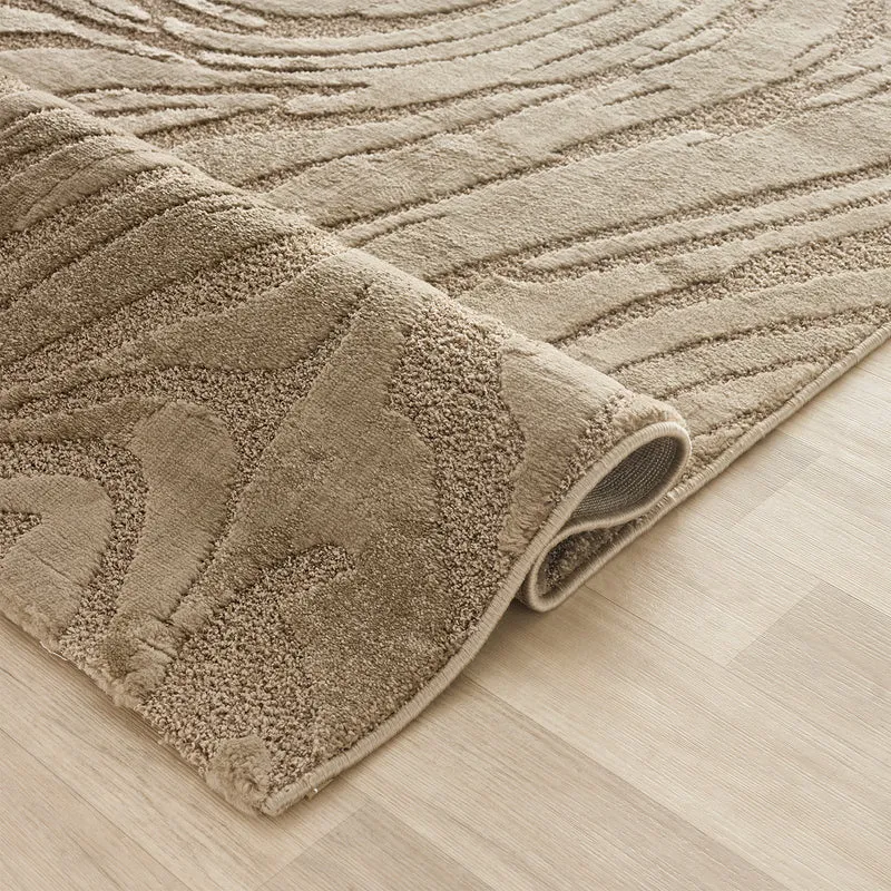 Teppich Wohnzimmer teppich Schlafzimmer 3D Effekt modern Weich kurzflor Wellenmuster Qualitativ