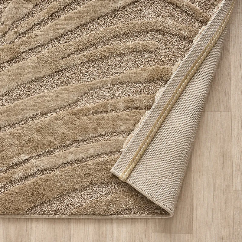 Teppich Wohnzimmer teppich Schlafzimmer 3D Effekt modern Weich kurzflor Wellenmuster Qualitativ