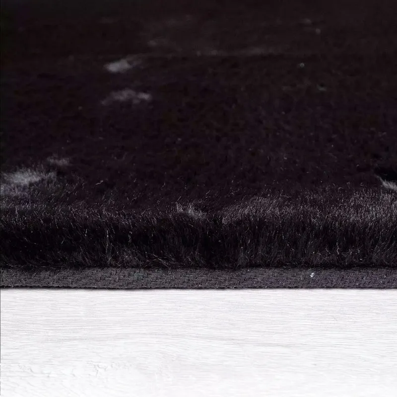 Fellteppich Deluxe waschbar, sanfter Hochflor-Teppich einfarbig, kuschelig für Ihr Wohnzimmer oder Schlafzimmer
