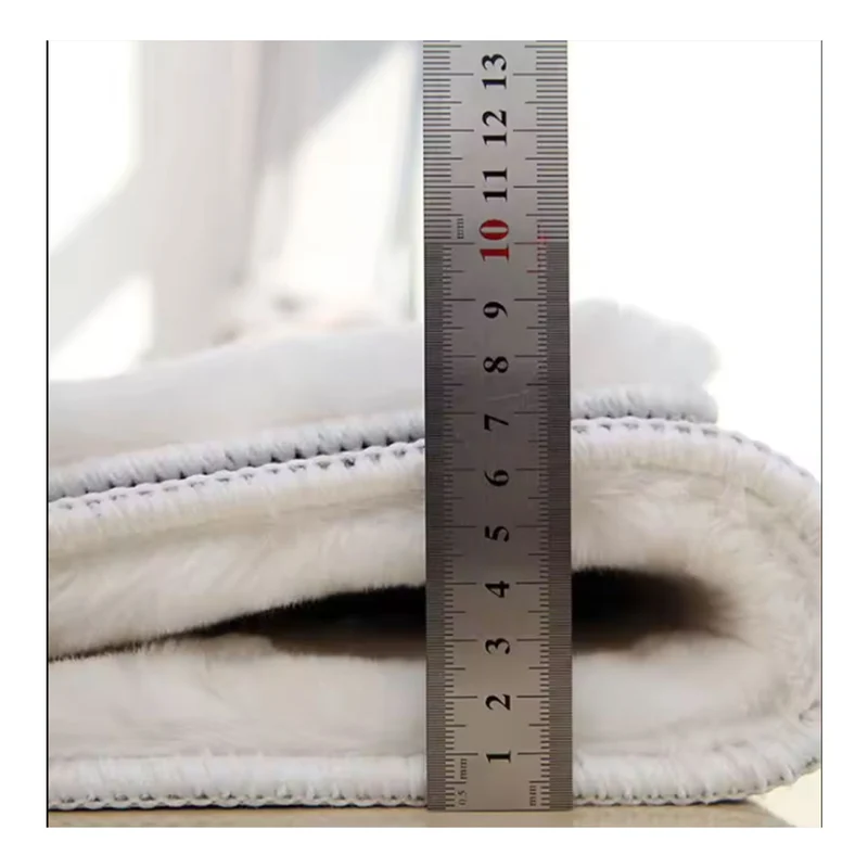 Fellteppich Deluxe waschbar, sanfter Hochflor-Teppich einfarbig, kuschelig für Ihr Wohnzimmer oder Schlafzimmer