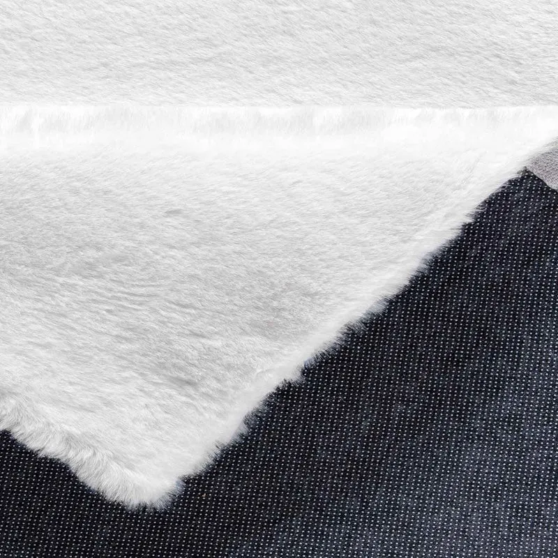 Fellteppich Deluxe waschbar, sanfter Hochflor-Teppich einfarbig, kuschelig für Ihr Wohnzimmer oder Schlafzimmer