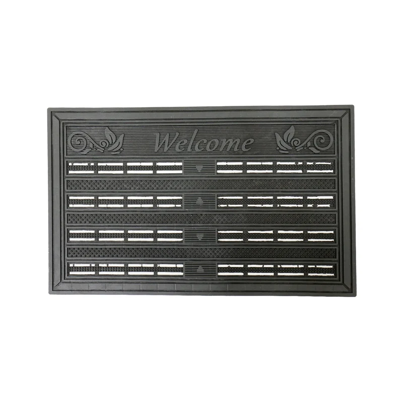Eingangstürmatte Fussmatte Außen Gummimatte Schmutzfänger für Haustür, Fußabtreter, Terrasse, Balkon