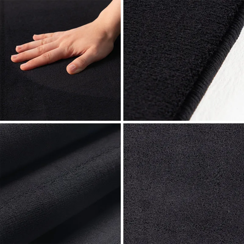 Carpettex Waschbarer Kurzflor Teppich Modern Einfarbig Weich