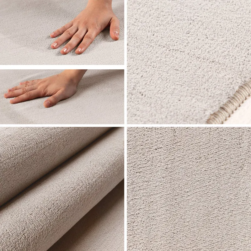 Carpettex Waschbarer Kurzflor Teppich Modern Einfarbig Weich