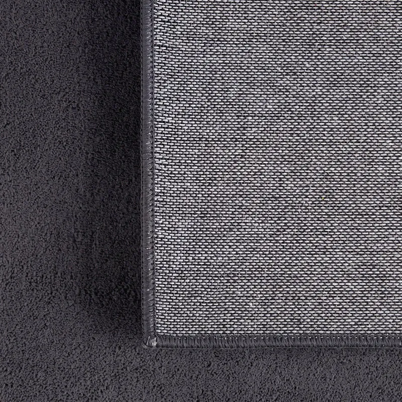 Carpettex Waschbarer Kurzflor Teppich Modern Einfarbig Weich