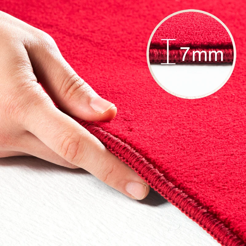 Carpettex Waschbarer Kurzflor Teppich Modern Einfarbig Weich