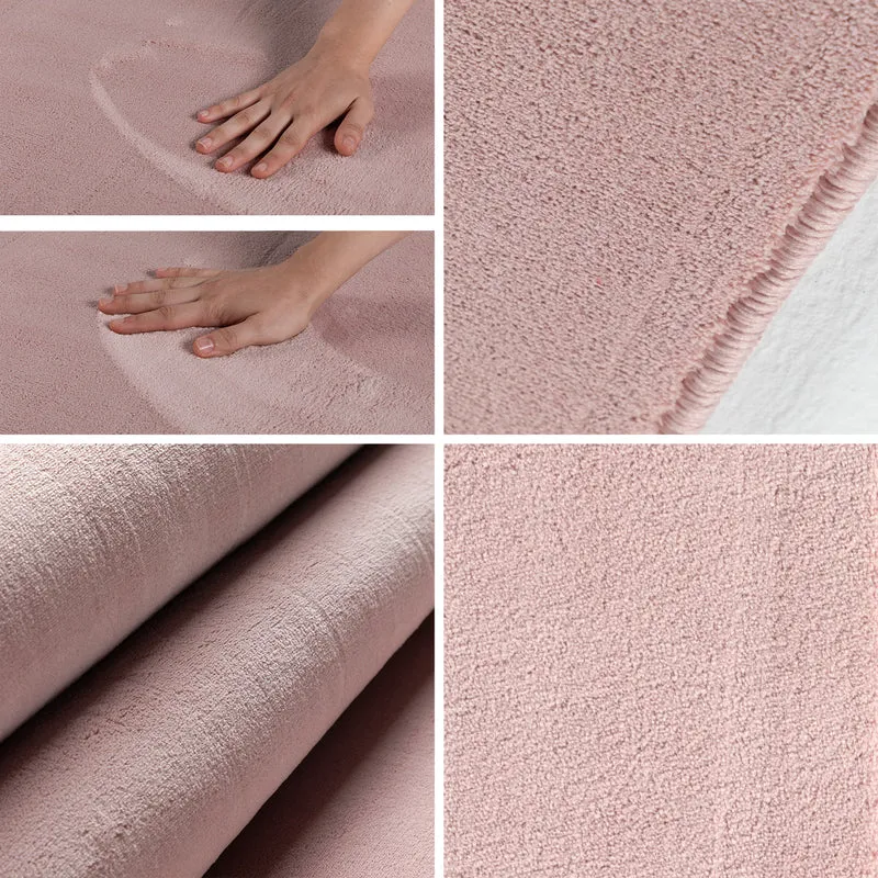 Carpettex Waschbarer Kurzflor Teppich Modern Einfarbig Weich