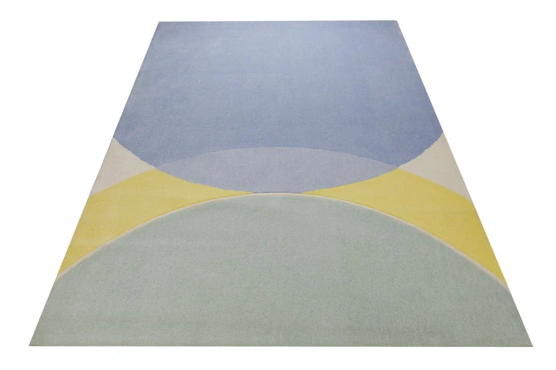 Sonnenaufgang in Pastell - Handtuft 160 x 230 cm