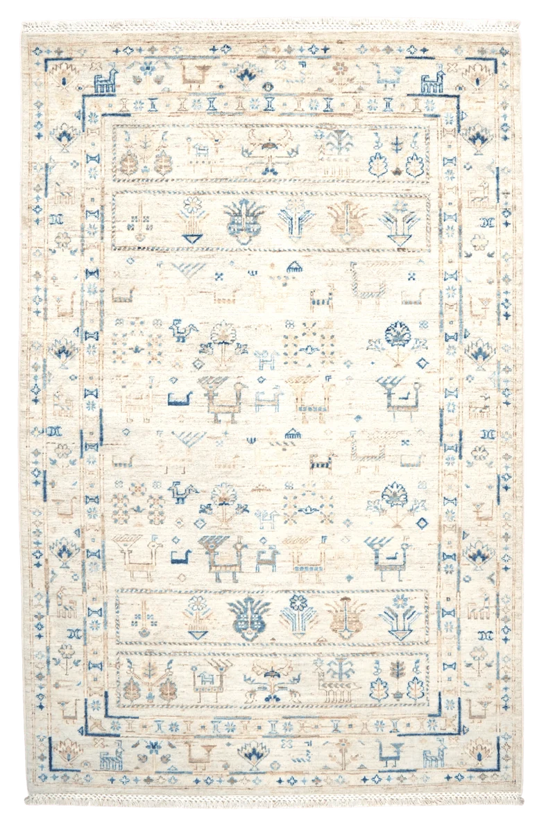 Shahi · Handgeknüpft – Beige, 185x121 cm