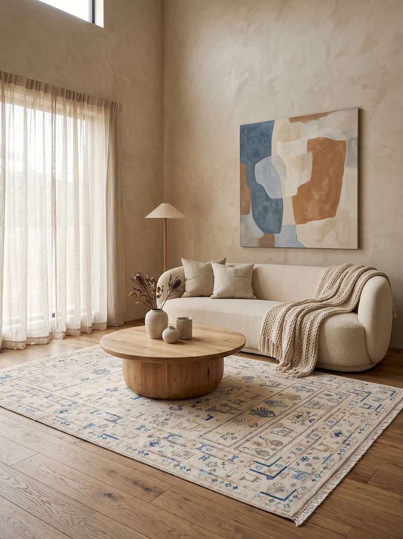 Shahi · Handgeknüpft – Beige, 185x121 cm