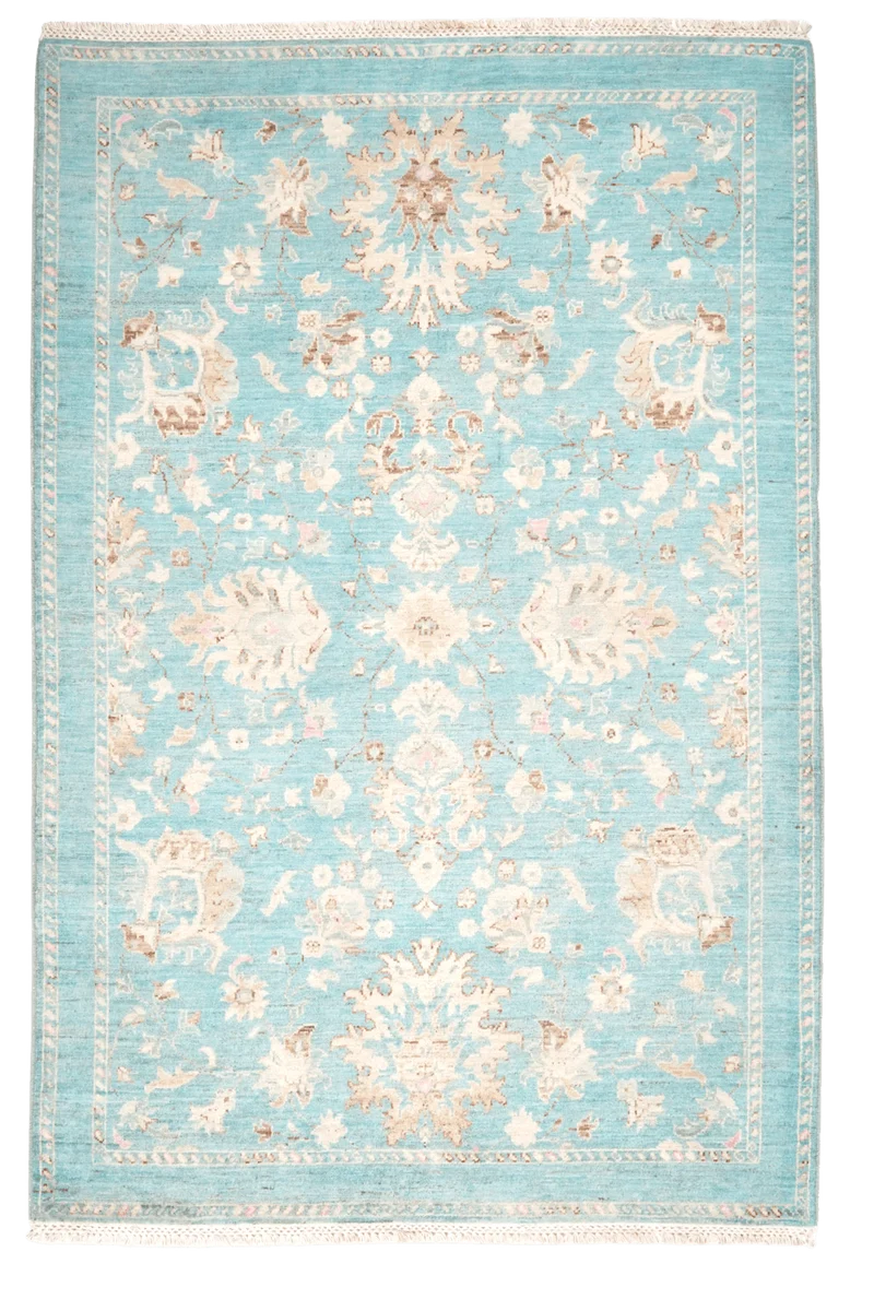 Shahi · Handgeknüpft – Blau, 187x124 cm