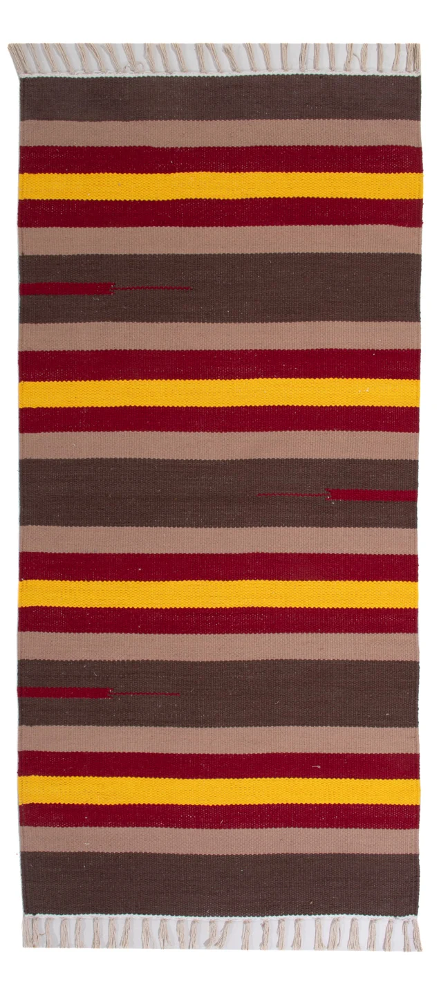 Kelim Modern Teppich 70x150cm - mehrfarbig