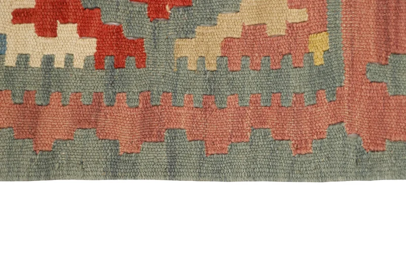 MY-RUG Teppich "Kelim" Rauten-& Diamantmuster, Handgewebt