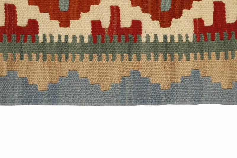 MY-RUG Teppich "Kelim" Rauten-& Diamantmuster, Handgewebt
