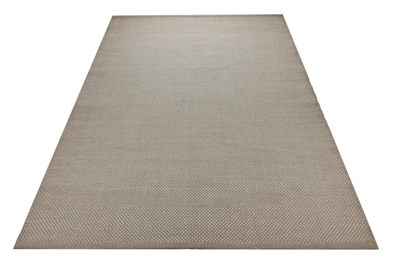 Handwebteppich Wolle Feinstruktur greige 160x230 cm