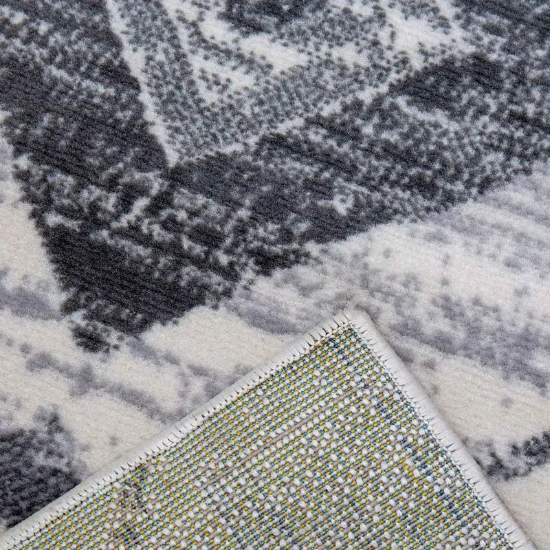 Wohnzimmer Kurzflor Geometrisches Muster Skandi Boho Modern Style Beige