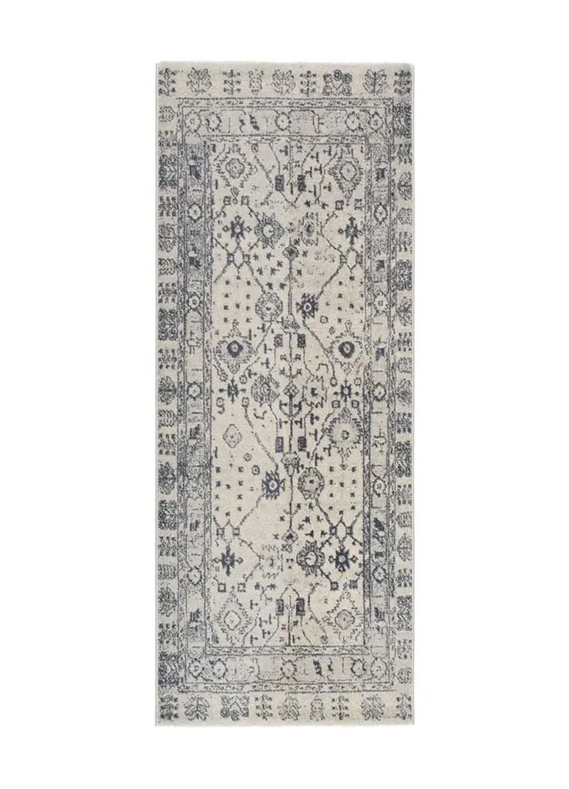 Alfombra de pasillo vintage Siroco 16803 Azul
