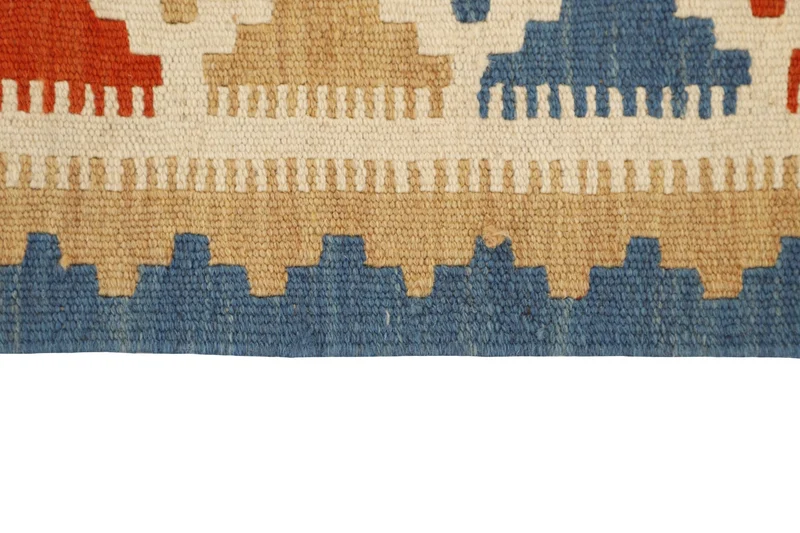 MY-RUG Teppich "Kelim" Rauten-& Diamantmuster, Handgewebt