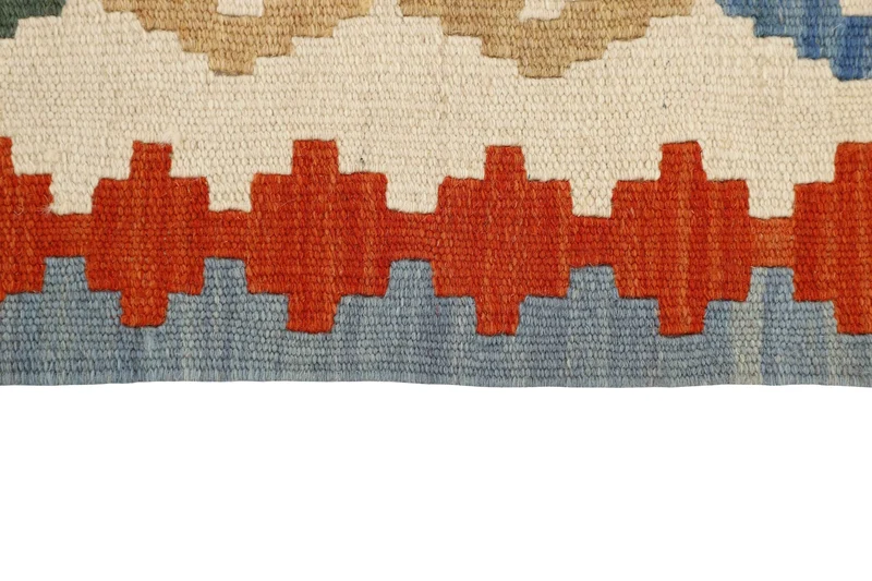 MY-RUG Teppich "Kelim" Rauten-& Diamantmuster, Handgewebt