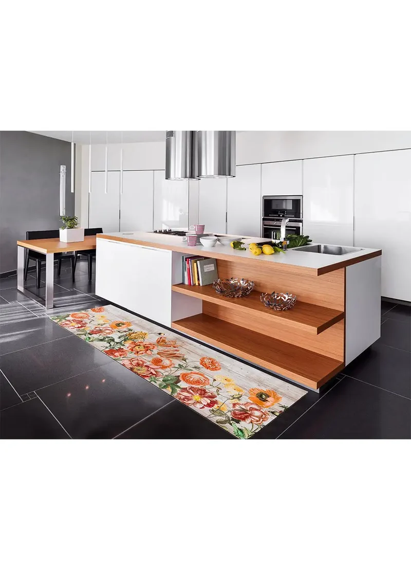 Alfombra de cocina antideslizante Ricci Camelia Multicolor