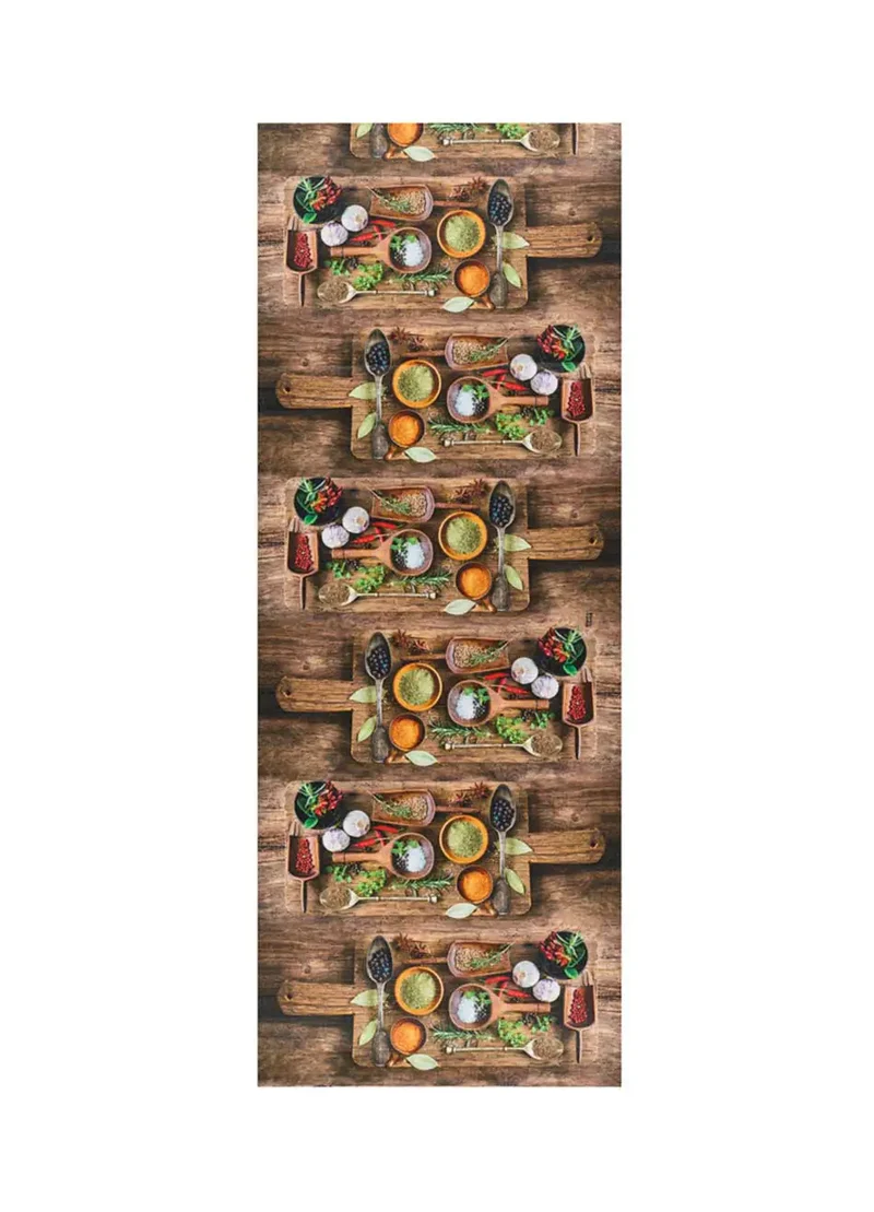 Alfombra de cocina antideslizante Ricci Herbs Multicolor